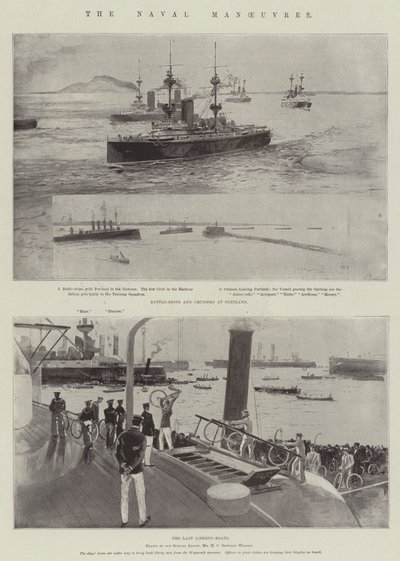 Les manœuvres navales - Henry Charles Seppings Wright